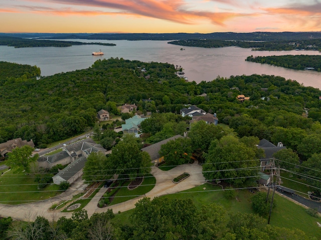 10 Patterson Ave, Branson, MO 65616 - aerial view at dusk of a water view and a view of trees