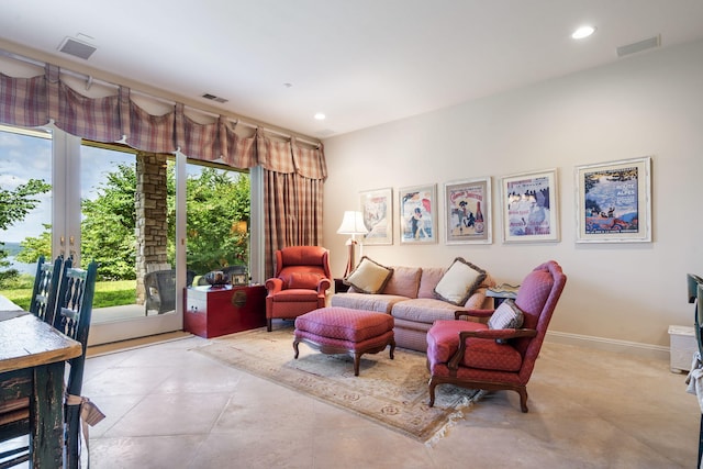 10 Patterson Ave, Branson, MO 65616 - living area with recessed lighting and french doors