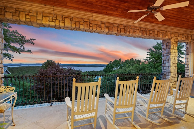 10 Patterson Ave, Branson, MO 65616 - view of patio with ceiling fan