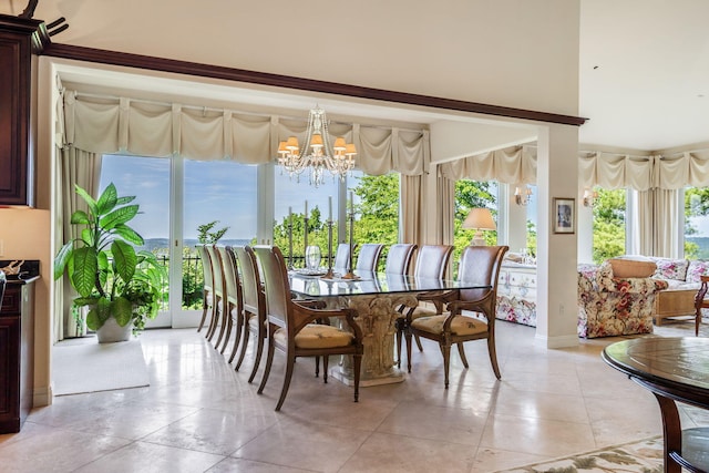 10 Patterson Ave, Branson, MO 65616 - dining space with a chandelier and plenty of natural light