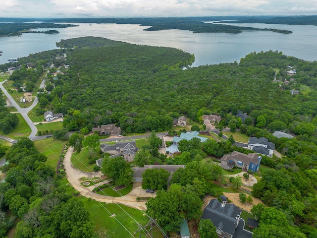 10 Patterson Ave, Branson, MO 65616 - aerial overview of property's location with a nearby body of water and nearby suburban area