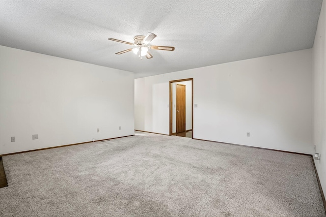 2812 E Linwood St, Springfield, MO 65804 - carpeted empty room with a ceiling fan and a textured ceiling