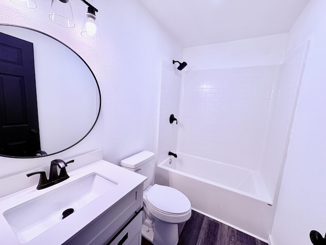 401 E 17th St, Lockwood, MO 65682 - bathroom with wood finished floors, vanity, and shower / bath combination