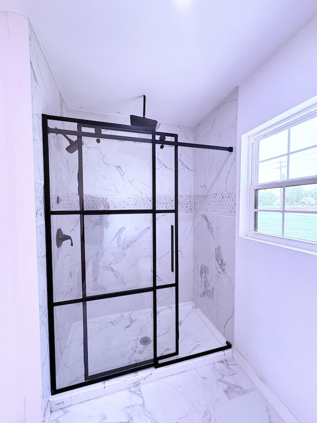 401 E 17th St, Lockwood, MO 65682 - full bath with a marble finish shower and marble finish floors