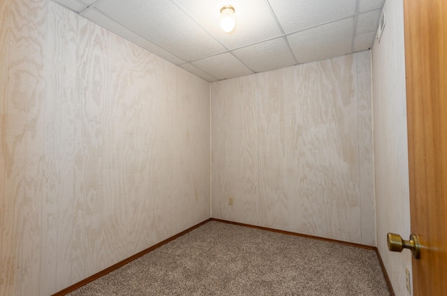 6337 S Farm Road 31, Billings, MO 65610 - carpeted spare room featuring a paneled ceiling and baseboards