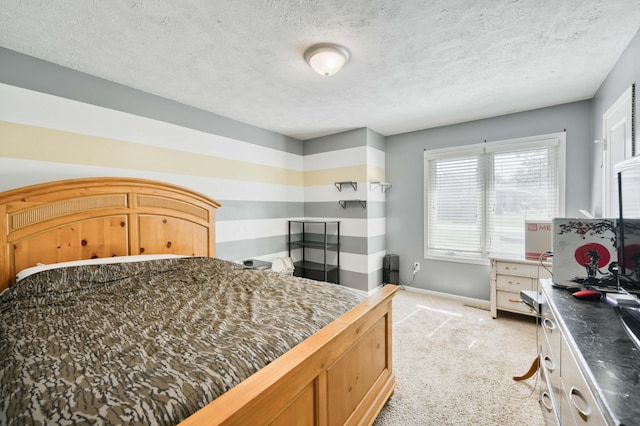 3477 W Broadmoor Ct, Springfield, MO 65807 - bedroom featuring light carpet and a textured ceiling