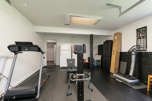 360 Durango Ln, Billings, MO 65610 - exercise room with wood finished floors and a sink