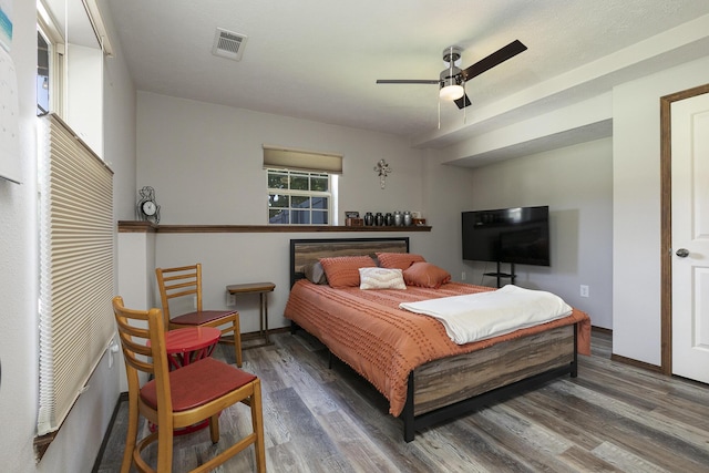 360 Durango Ln, Billings, MO 65610 - bedroom featuring wood finished floors and a ceiling fan