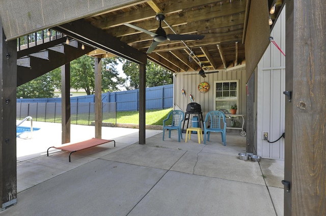 360 Durango Ln, Billings, MO 65610 - view of patio / terrace featuring a ceiling fan