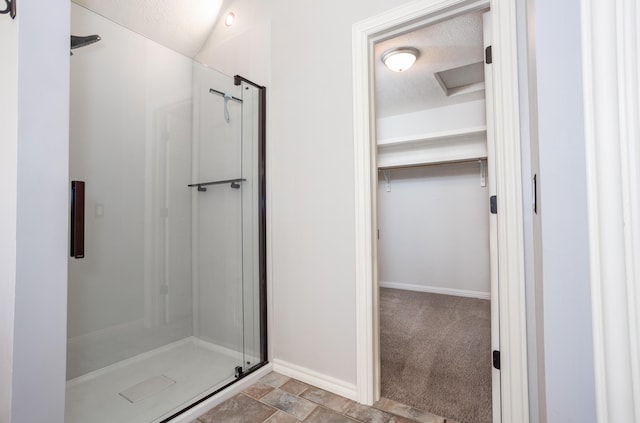 4225 E Crosswinds Pl, Springfield, MO 65809 - bathroom with a stall shower and a walk in closet