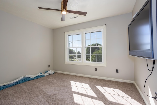 4225 E Crosswinds Pl, Springfield, MO 65809 - carpeted spare room featuring ceiling fan and baseboards