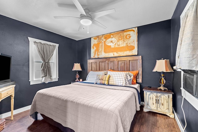 208 E Washington St, Pierce City, MO 65723 - bedroom featuring wood finished floors and a ceiling fan