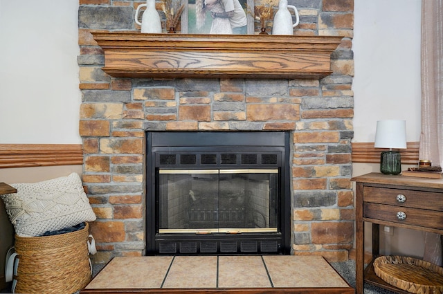 1410 S Elizabeth Rd, Stockton, MO 65785 - detailed view of a glass covered fireplace