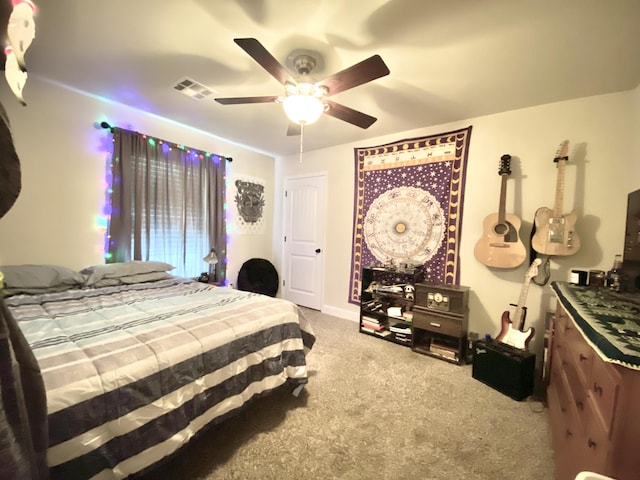 1113 Chesterfield Dr, Webb City, MO 64870 - bedroom with carpet and a ceiling fan