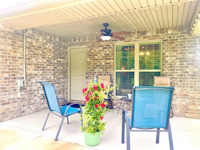 1113 Chesterfield Dr, Webb City, MO 64870 - view of patio with a ceiling fan