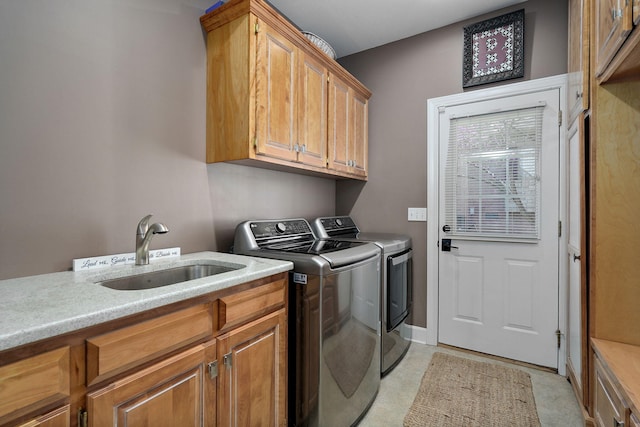3931 E Stanford St, Springfield, MO 65809 - laundry area featuring separate washer and dryer and cabinet space