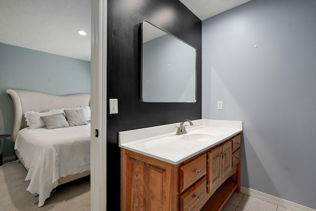 3931 E Stanford St, Springfield, MO 65809 - bathroom featuring vanity and tile patterned floors