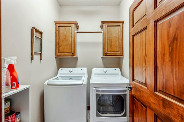 2419 W Deerbrooke Trl, Ozark, MO 65721 - washroom with washer and dryer and cabinet space