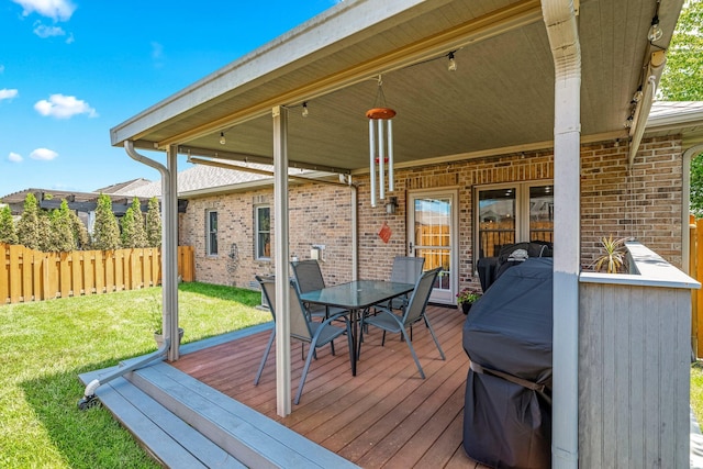 2419 W Deerbrooke Trl, Ozark, MO 65721 - deck with outdoor dining space