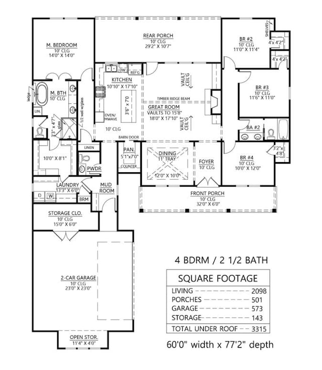 220 Jacks Hollow Rd, Walnut Shade, MO 65771 - view of floor plan / room layout
