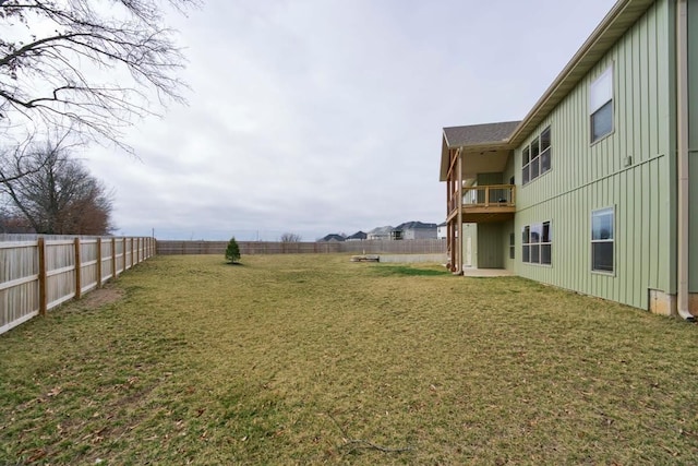 4212 Tuscany Cir, Ozark, MO 65721 - fenced backyard with a balcony