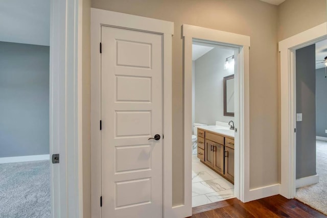 4212 Tuscany Cir, Ozark, MO 65721 - hallway featuring light carpet