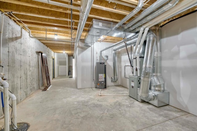 4212 Tuscany Cir, Ozark, MO 65721 - unfinished basement featuring gas water heater