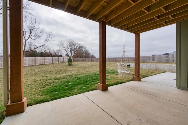 4212 Tuscany Cir, Ozark, MO 65721 - fenced backyard with a patio