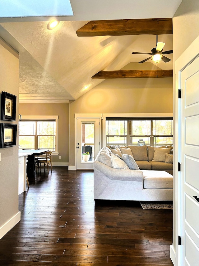 4212 Tuscany Cir, Ozark, MO 65721 - living area with a ceiling fan and dark wood-style flooring