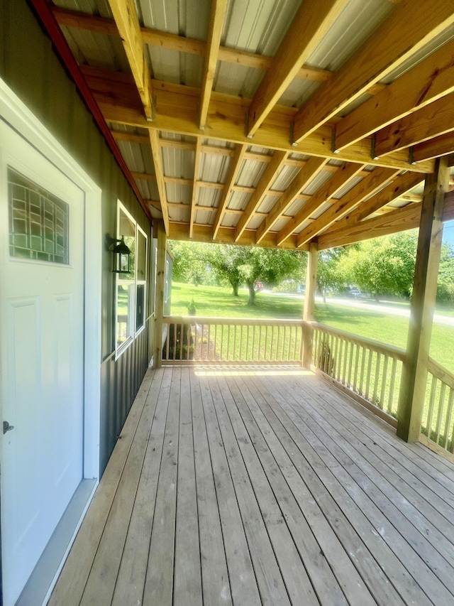711 W Woodbine Rd, Ash Grove, MO 65604 - view of wooden deck