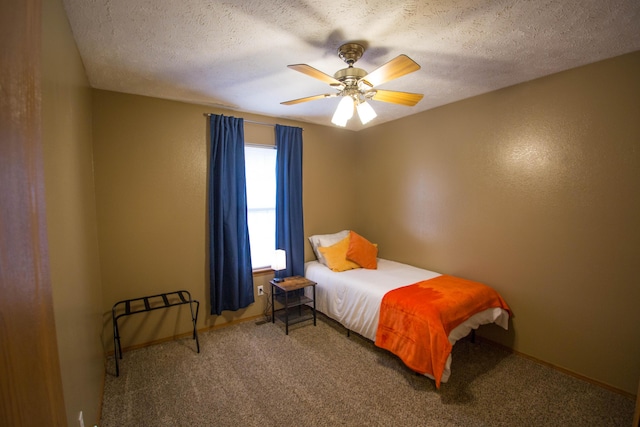 602 E Robertson, Ozark, MO 65721 - carpeted bedroom with ceiling fan and a textured ceiling