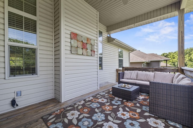 5323 S Carson St, Battlefield, MO 65619 - deck with an outdoor hangout area