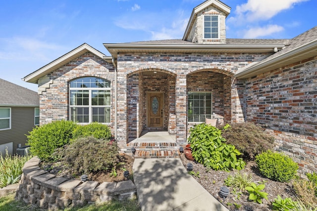 5323 S Carson St, Battlefield, MO 65619 - property entrance featuring brick siding