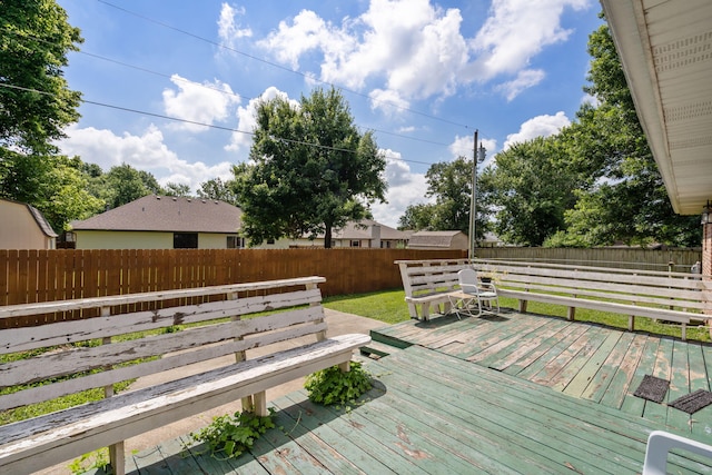508 N Cherry Cir, Nixa, MO 65714 - deck featuring a fenced backyard