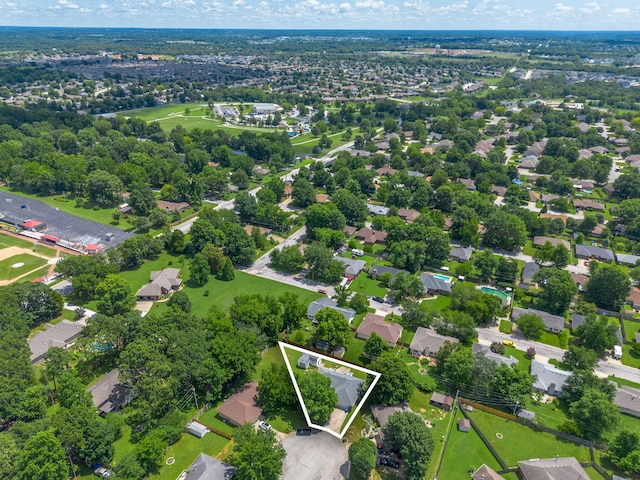 508 N Cherry Cir, Nixa, MO 65714 - aerial overview of property's location with property boundaries highlighted