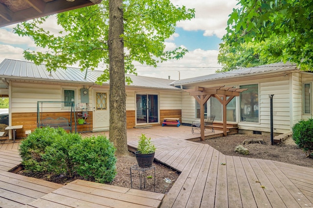 1343 Woodlawn Ave, Mount Vernon, MO 65712 - view of wooden deck
