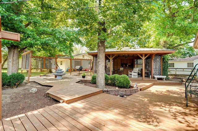 1343 Woodlawn Ave, Mount Vernon, MO 65712 - view of deck