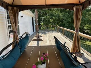 134 Meadowbrook Ln, Walnut Shade, MO 65771 - deck featuring a gazebo