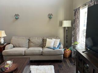 134 Meadowbrook Ln, Walnut Shade, MO 65771 - living room with dark wood-type flooring