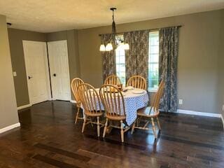 134 Meadowbrook Ln, Walnut Shade, MO 65771 - dining room featuring a chandelier and wood finished floors