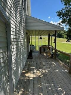 134 Meadowbrook Ln, Walnut Shade, MO 65771 - deck featuring a lawn