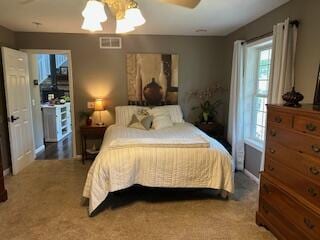134 Meadowbrook Ln, Walnut Shade, MO 65771 - bedroom featuring carpet floors and a ceiling fan