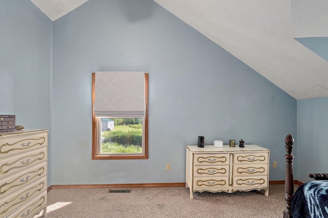 8404 Fossilsaurus Ln, Ash Grove, MO 65604 - bedroom featuring vaulted ceiling and carpet flooring
