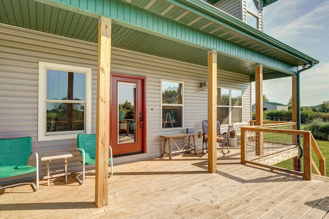 8404 Fossilsaurus Ln, Ash Grove, MO 65604 - view of wooden porch