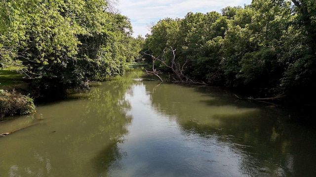 8404 Fossilsaurus Ln, Ash Grove, MO 65604 - water view with a heavily wooded area