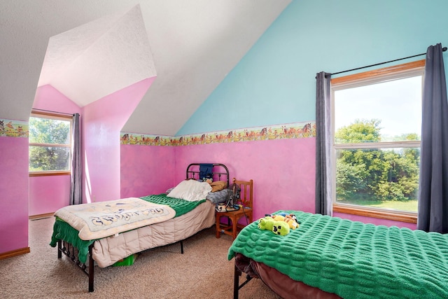 8404 Fossilsaurus Ln, Ash Grove, MO 65604 - carpeted bedroom featuring vaulted ceiling