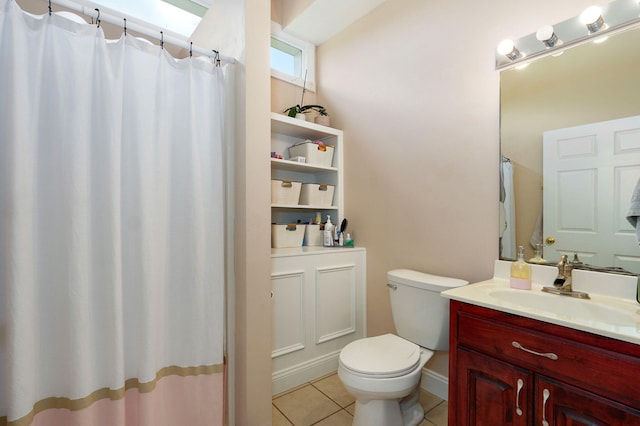 1776 S Gregg Rd, Nixa, MO 65714 - bathroom with tile patterned flooring, vanity, and curtained shower