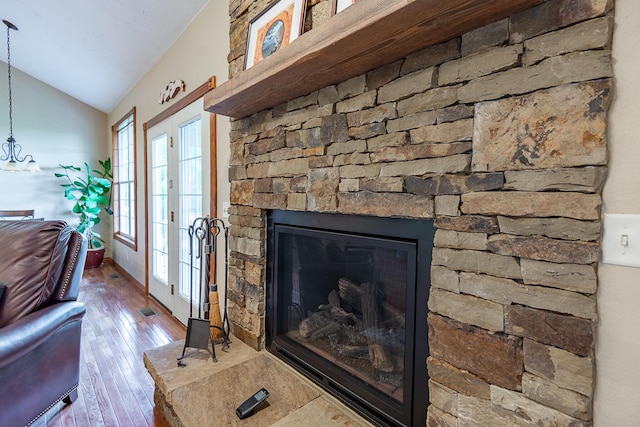 280 Center Rd, Ozark, MO 65721 - detailed view of wood finished floors and a fireplace