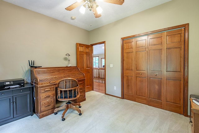 280 Center Rd, Ozark, MO 65721 - office space with light colored carpet and ceiling fan