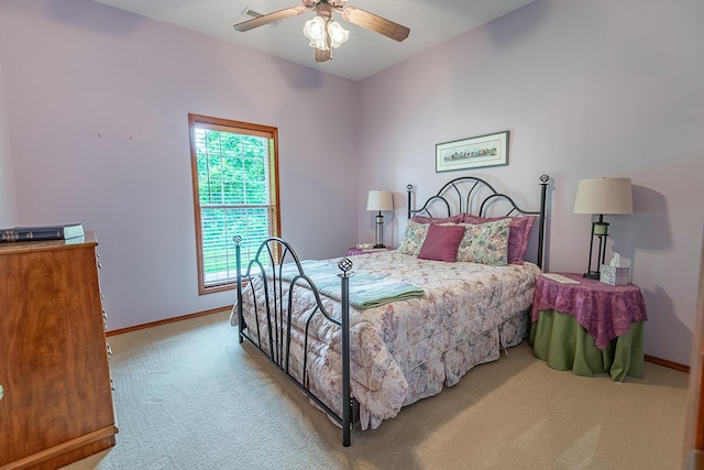 280 Center Rd, Ozark, MO 65721 - carpeted bedroom featuring baseboards and ceiling fan